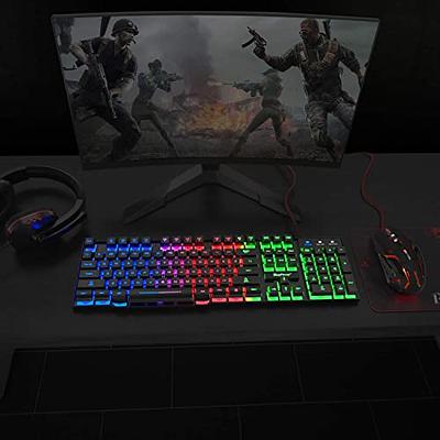  Gaming Keyboard Mouse and Headset with mic Combo USB