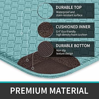 DEXI Kitchen Rug Anti Fatigue,Non Skid Cushioned Comfort Standing Kitchen  Mat Waterproof and Oil Proof Floor Runner Mat, Easy to Clean, 17x59, Aqua  - Yahoo Shopping