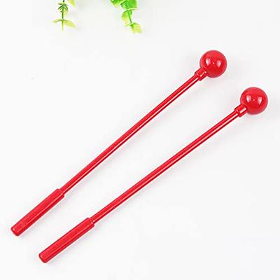 2pcs 30CM Bass Drum Mallet Marching Bass Drum Sticks Mallet Wool Felt Head  Stainless Steel Handle