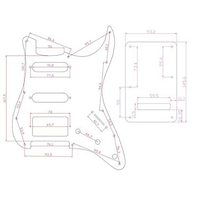 Custom Graphical Tremolo Cover Back Plate to Fit Fender Strat 