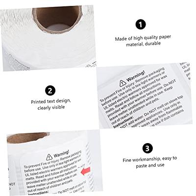 VILLCASE 1 Roll Candle Warning Sticker Candle Safety Decal Seal Stickers  Round Candle Sticker Handmade Candle Stickers Tea Light Candles Candle Jar  Safety Decal Paper Manual Gift - Yahoo Shopping