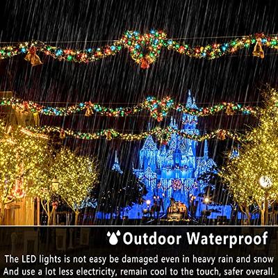 Waterproof Christmas Tree Lights With Remote 197ft Cool White