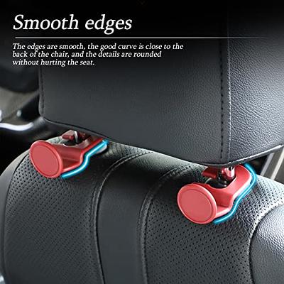 AUCELI Car Seat Back Hook, 4 Pack Hidden Hooks for Auto Headrest