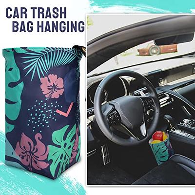Aboyal Cute Car Trash Can Front Seat - Car Garbage Bag Hanging  Waterproof Small  Trash Can for Car Front Seat, Back Seat, Floor, Headrest, Console Basket Rubbish  Bin (Jungle) - Yahoo Shopping
