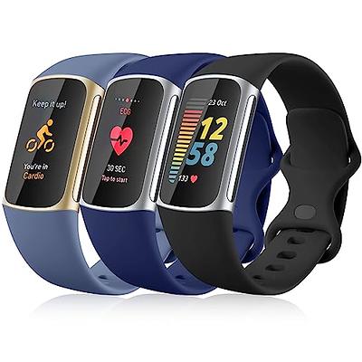 Maledan 2 Pack Band Compatible With Fitbit Charge 5/ Charge 6