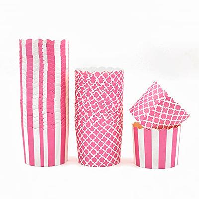 Webake Large Paper Baking Cups, 6oz Cupcake Muffin Cases Jumbo Cupcake  Liners, Set of 25 Pink Cupcake Liners for Valentine's Day, Wedding - Yahoo  Shopping