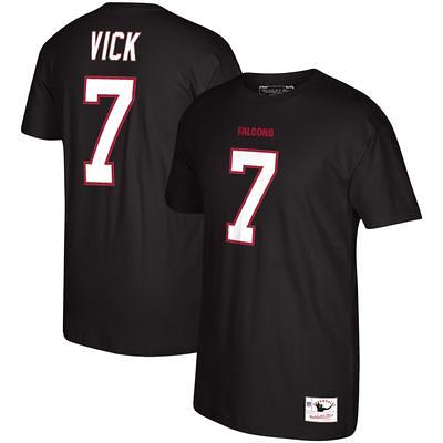 Michael Vick Atlanta Falcons Mitchell & Ness Mesh Retired Player Name Number Crew Neck Top - Black