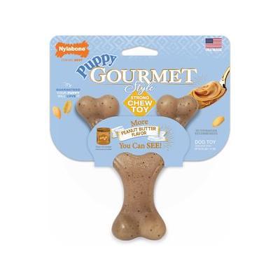 Nylabone Petite Puppy Peanut Butter Twin Pack Chew Toy