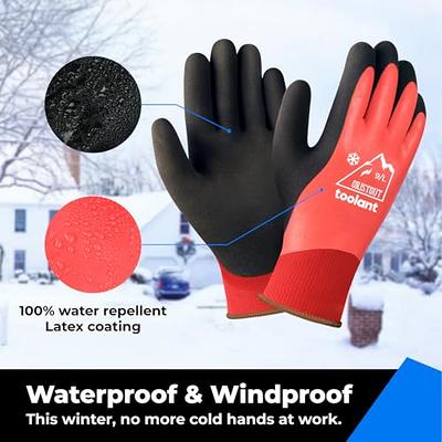 OriStout Waterproof Winter Work Gloves for Men and Women, Touchscreen,  Freezer Gloves for Working in Freezer, Thermal Insulated Fishing Gloves,  Super Grip, Red, Medium - Yahoo Shopping