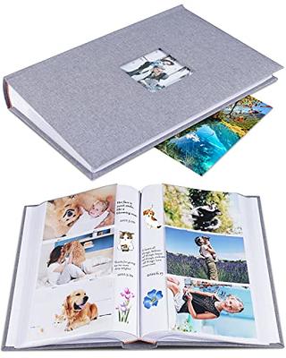  Fabmaker Small 4x6 Photo Album with Linen Cover, Holds