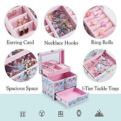 Hair Accessories Organizer, Pink Hair Accessory Jewelry Box for Girls,  Portable Travel Hair Accessories Storage, Baby Head Rope Hairpin Rubber  Head Jewelry Cute Jewelry Box - Yahoo Shopping