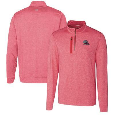 Baltimore Orioles Cutter & Buck Virtue Eco Pique Micro Stripe Recycled  Quarter-Zip Pullover Top - Gray/White