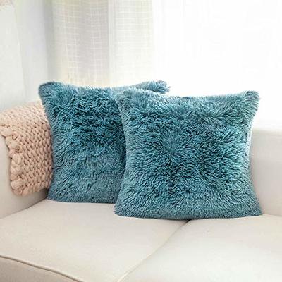 NordECO HOME Luxury Soft Faux Fur Fleece Cushion Cover Pillowcase