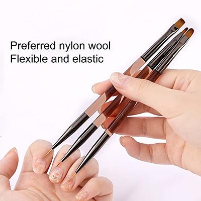 Makartt 3Pcs Nail Art Brushes, Thin Liner Brush Detail Design Pen Set