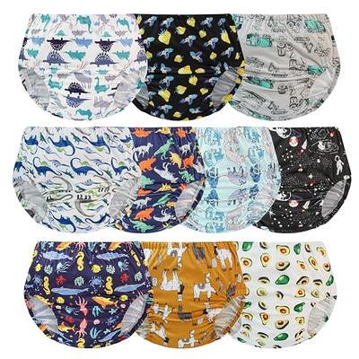 EZ Moms 10 Pack Reusable Diaper Covers for Boys Soft Rubber