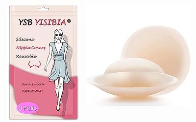 2/6 Pairs Nippleless Cover Pasties Women Reusable Adhesive Silicone Nipple  Pads 