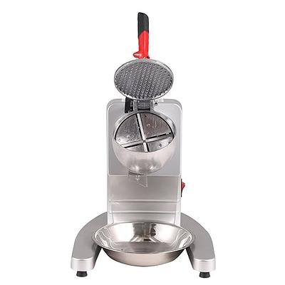 VEVOR Ice Crushers Machine 220lbs per Hour Electric Snow Cone Maker with 4 Blades Stainless Steel Shaved Ice Machine with Cover and Bowl 300W Ice