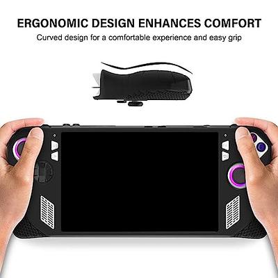 Compatible with Rog Ally Handheld Case | Non-Slip Soft Silicone Protective  Case Protector | Game Console Skin Cover with 4 Thumb Grips for Rog Ally