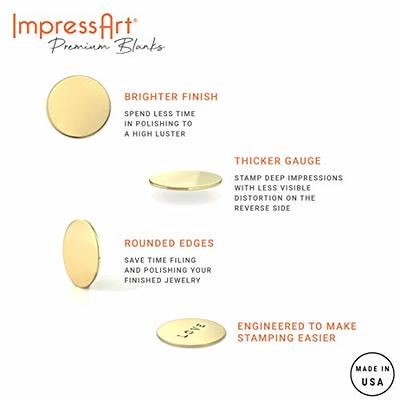 Metal Stamping Blanks, 1 Inch round with Hole Aluminum 0.02 Inch