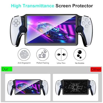  Case with Stand and Screen Protector for Playstation Portal  Remote Player, Protective Cover with Kickstand for PS5 Handeld 2023 Portable  Soft TPU Accessories (Black) : Video Games