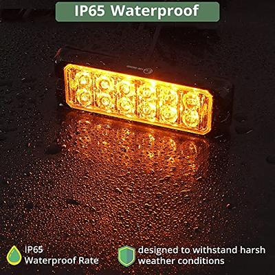 EYPINS LED Amber Strobe Lights,4 Pcs Car Strobe Flashing Light Vehicle  Emergency Light,8 Flashing Mode Switch Control Warning Strobe Light for  Trucks, Lorrys, Tractors etc - Yahoo Shopping