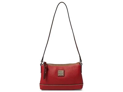 Dooney & Bourke Pebble Grain Leather Hobo Handbag Red