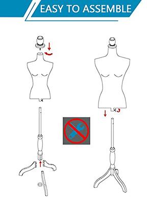 59-67 Inch Female Mannequin, Torso Sewing Mannequin Dress Form Mannequin  Body Adjustable Dress Mannequin with Stand Wood Base for Sewing Counter
