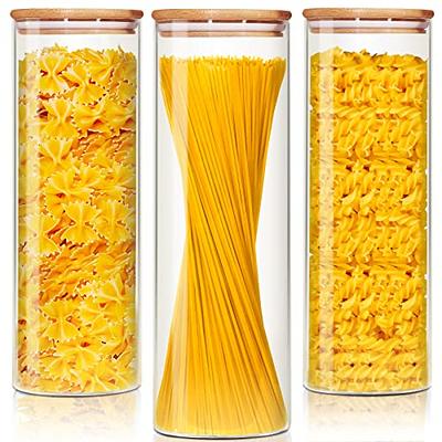 TRINITY | Large Glass Canisters w/Bamboo Lid | Set of 3