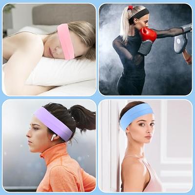 Headbands For Women, 6 PCS Yoga Running Sports Cotton Headbands Elastic Non  Slip Sweat Headbands Workout Fashion Hair Bands for Girls