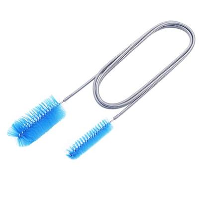 Aquarium Filter Brush Set, Flexible Double Ended Bristles Hose