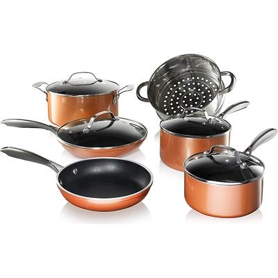 Granite Stone Emerald Collection 10 Piece Pots and Pans Set with Ultra  Non-stick Durable Mineral & Diamond Triple Coated Surface, Stainless Steel  Stay