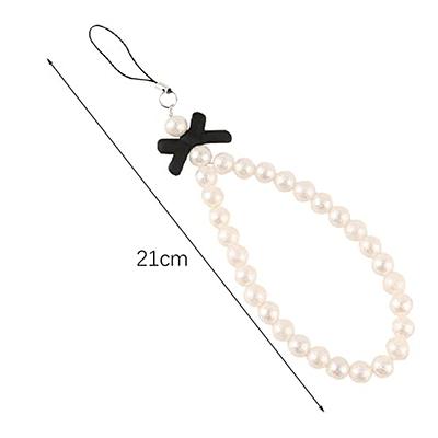 Katutude Beaded Phone Strap Mushroom Phone Charm Colorful Pearl Cell Phone  Lanyard Strap Anti-Lost Phone Chain Wristlet for Women Girls