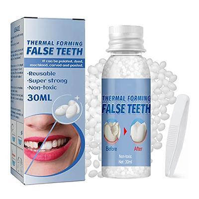 Tooth Repair Kit - 30ml Thermal Beads Temporary Teeth Replacement Kit for  Restoration of Missing & Broken Teeth Replacement Dentures, DIY Heat Fit  Beads - Yahoo Shopping