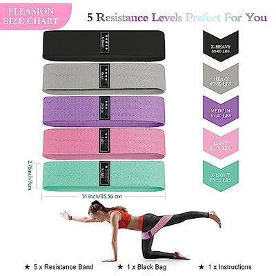 3 Levels Booty Bands Set, Resistance Bands for Working Out, Exercise Bands  for Women Legs and Butt, Yoga Starter Set