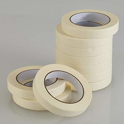 Lichamp LICHAMP Wide Masking Tape 2 inches, White Masking Tape