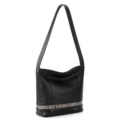 The Sak De Young Hobo in Leather, Single Shoulder Strap, Black