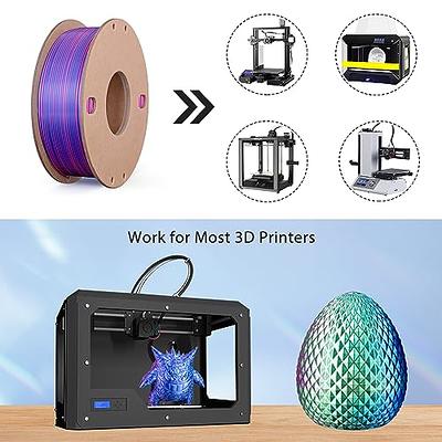 eSUN Silk Magic PLA Filament 1.75mm, Shiny Silk Dual Color Co Extrusion 3D  Printer Filament, 1KG (2.2 LBS) Spool 3D Printing Color Change Filament for