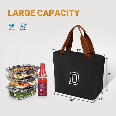 IDEATECH Large Lunch Bag for Women, Reusable Lunch Box Wide-Open