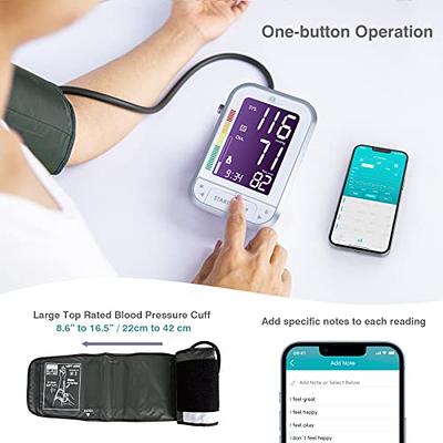 iHealth Push Wrist Blood Pressure Monitor, Digital Bluetooth Blood Pressure  Machine with Large Display and Portable Carrying Case for at Home and