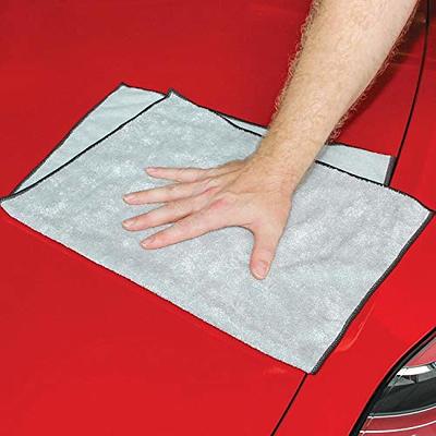 Plush Red Microfiber Towels (Pack of 3), Proje Premium Car Care
