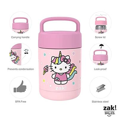 Zak Designs Hello Kitty Kids' Vacuum Insulated Stainless Steel Food Jar  with Carry Handle, Thermal Container for Travel Meals and Lunch On the Go  (12 oz, 18/8 SS) - Yahoo Shopping