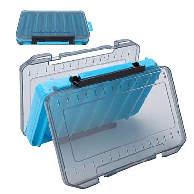VGEBY Fishing Lure Box, Plastic Anti Lost Double Sided Lure Storage Box  with Handle Fishing Tackle Box (Blue) - Yahoo Shopping