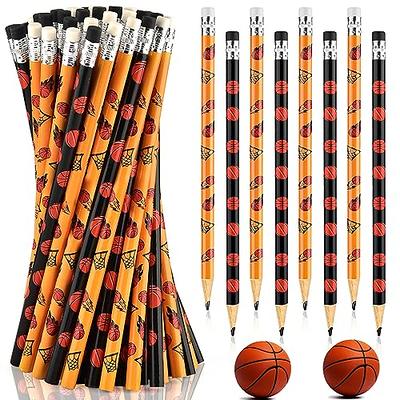 48 Pcs Sports Pencils with Eraser for Kids Ball Pencils Baseball Football  Basketball Soccer Pencils Sports Themed Pencils HB Boys Drawing Pencils