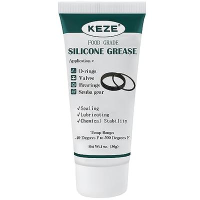 KEZE Waterproof Food Grade Silicone Lubricant Plumbers Grease for Valve  Sealant Faucet O Rings 1 oz 1-Pack - Yahoo Shopping