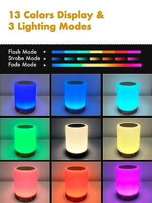 13 Color Changing Night Light Remote Control Touch USB Rechargeable RGB  Night Lamp Dimmable Lamp Portable Table Bedside Lamp - AliExpress