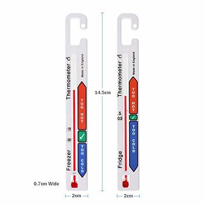 Twin Vertical Freezer/Fridge Thermometer Pack - Colour Coded Safe  Temperature Zones - Yahoo Shopping