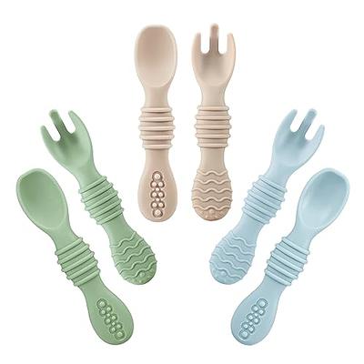 Vicloon Silicone Baby Feeding Spoons, 7 PCS Baby Spoons, First