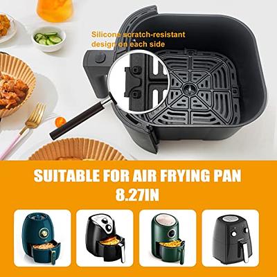 Air Fryer Grill Pan for Ninja Air Fryers, 2 Packs Replacement Air Fryer  Crisper Plate Grill Plate Tray Accessories with Rubber Bumpers for Ninja  Foodi