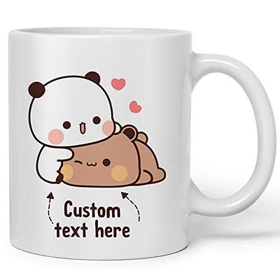 Custom Panda Bear Sippy Cup, Baby Shower Gift, Panda Face Cup