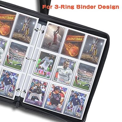 9 Pocket Page Protector, Trading Card Sleeves Pages Card Binder Baseball  Card Sheets for Standard Size Cards, Coupon, Sport Cards, Game Cards